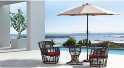 Hotel leisure rattan table with chair set