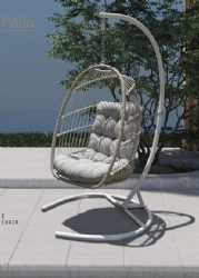 Rope weaving floding swing chair