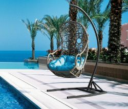 Garden rattan hanging swing chair