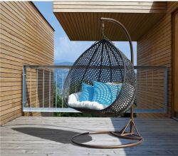 Outdoor double rattan hanging chair