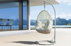 Rattan hanging swing chair