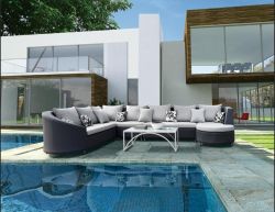 Outdoor fabric lounge sofa set