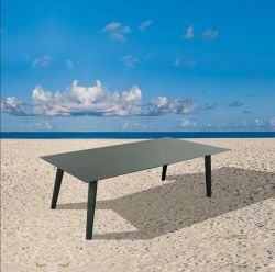 Aluminum powder coated dining table